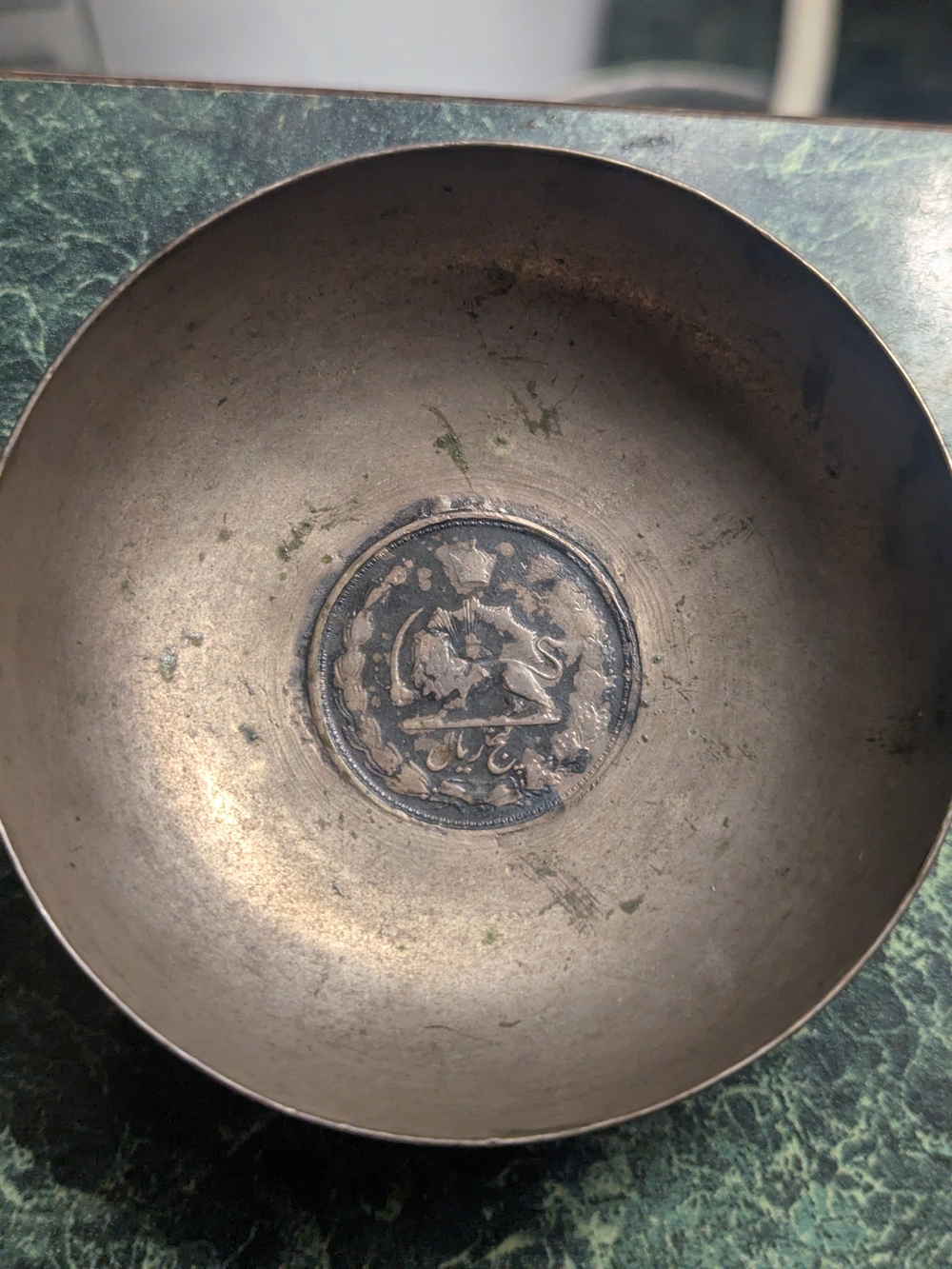 Antique-Style Brass Decorative Bowl in Aged Bronze Finish